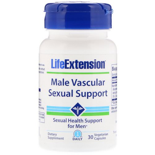 Life Extension, Male Vascular Sexual Support, 30 Vegetarian Capsules فوائد