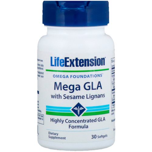 Life Extension, Mega GLA with Sesame Lignans, 30 Softgels فوائد