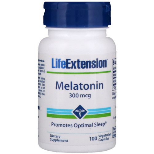 Life Extension, Melatonin, 300 mcg, 100 Vegetarian Capsules فوائد