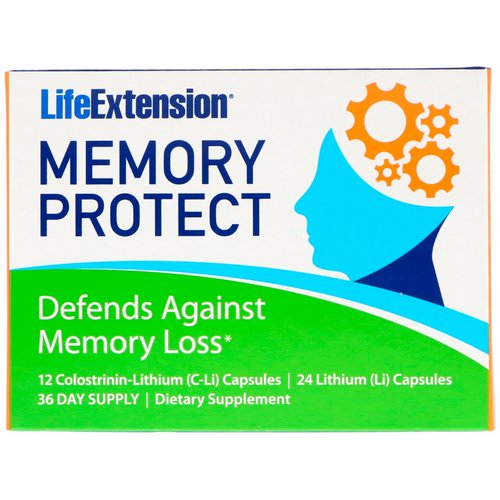 Life Extension, Memory Protect, 36 Capsules فوائد
