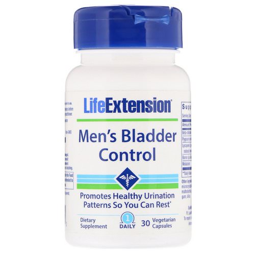 Life Extension, Men's Bladder Control, 30 Vegetarian Capsules فوائد