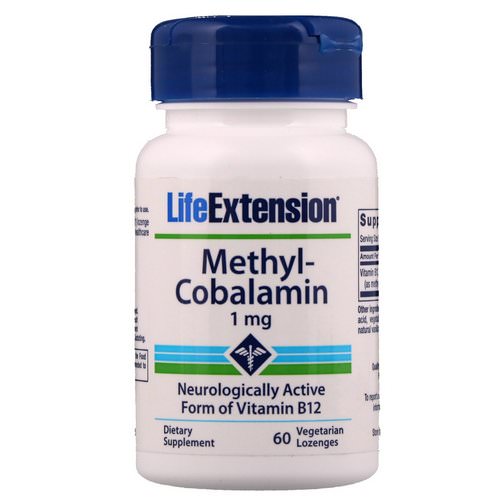 Life Extension, Methylcobalamin, 1 mg, 60 Vegetarian Lozenges فوائد
