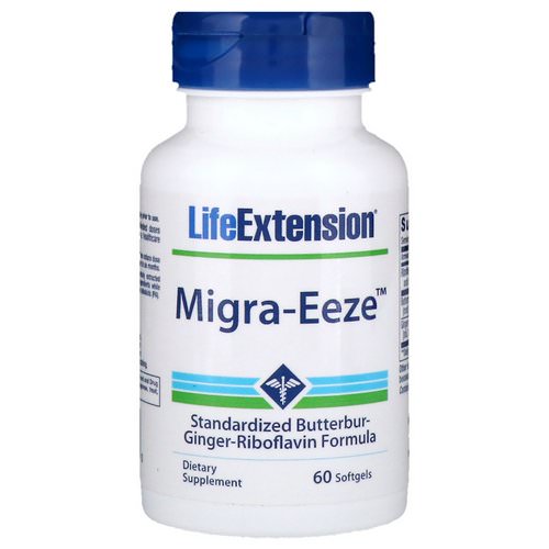 Life Extension, Migra-Eeze, 60 Softgels فوائد