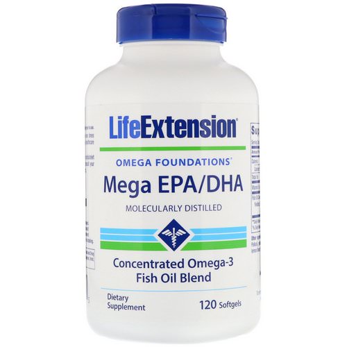 Life Extension, Omega Foundations, Mega EPA/DHA, 120 Softgels فوائد