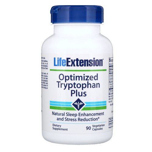 Life Extension, Optimized Tryptophan Plus, 90 Vegetarian Capsules فوائد