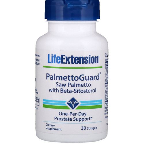 Life Extension, PalmettoGuard Saw Palmetto with Beta-Sitosterol, 30 Softgels فوائد