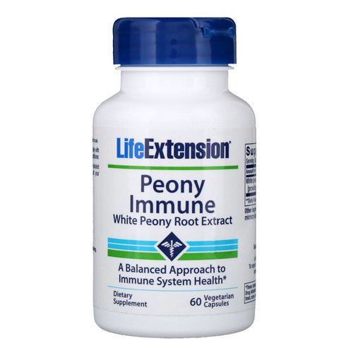 Life Extension, Peony Immune, 60 Vegetarian Capsules فوائد