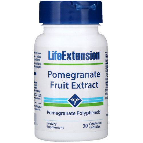 Life Extension, Pomegranate Fruit Extract, 30 Vegetarian Capsules فوائد