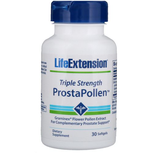 Life Extension, ProstaPollen, Triple Strength, 30 Softgels فوائد