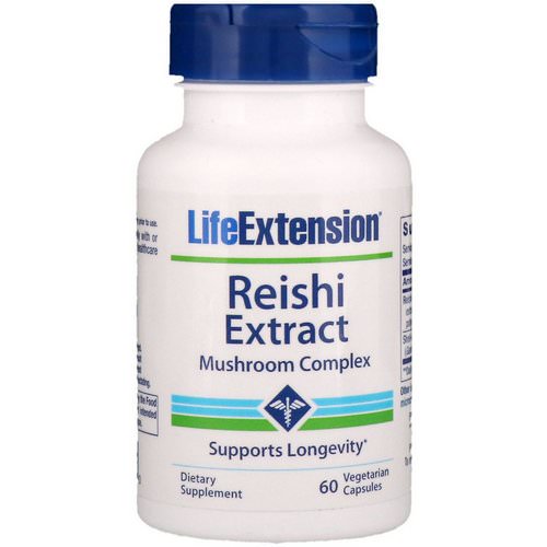 Life Extension, Reishi Extract Mushroom Complex, 60 Vegetarian Capsules فوائد