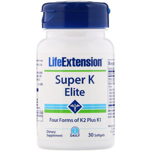 Life Extension, Super K Elite, 30 Softgels فوائد
