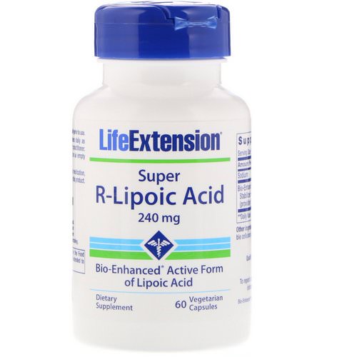 Life Extension, Super R-Lipoic Acid, 240 mg, 60 Vegetarian Capsules فوائد