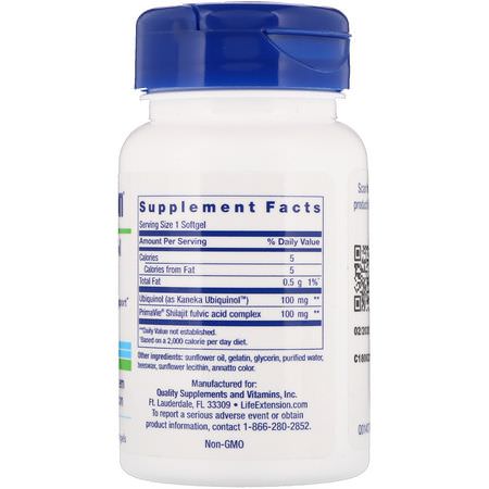 Life Extension, Super Ubiquinol CoQ10 with Enhanced Mitochondrial Support, 100 mg, 30 Softgels:CoQ10, Ubiquinol