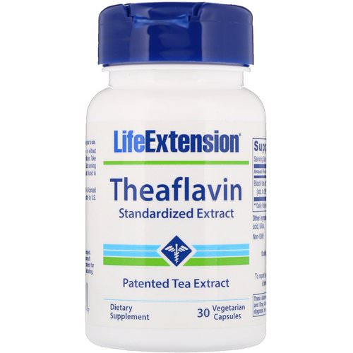 Life Extension, Theaflavin Standardized Extract, 30 Vegetarian Capsules فوائد