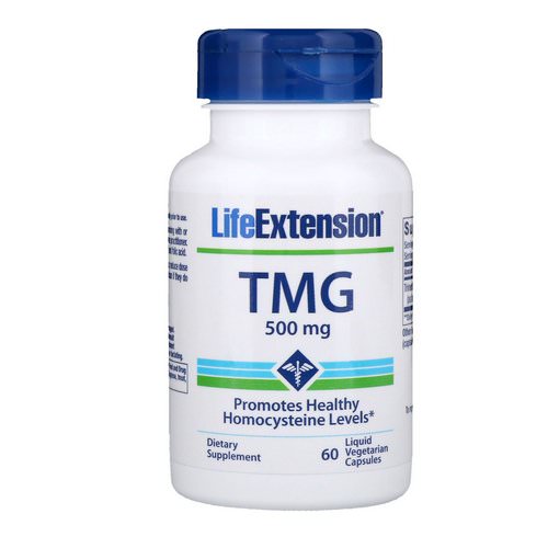 Life Extension, TMG, 500 mg, 60 Liquid Vegetarian Capsules فوائد