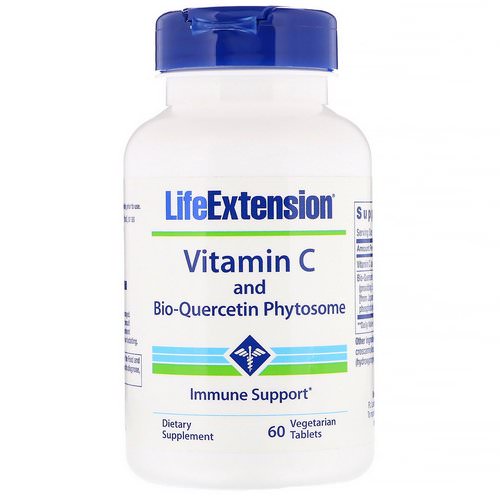 Life Extension, Vitamin C and Bio-Quercetin Phytosome, 60 Vegetarian Tablets فوائد