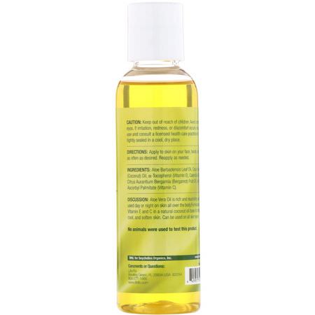 Life-flo, Aloe Vera Oil, 4 fl oz (118 ml):الأل,ة فيرا للعناية بالبشرة, علاج البشرة