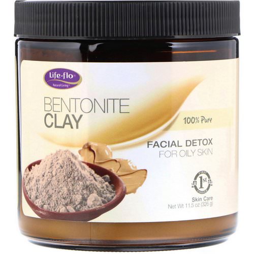 Life-flo, Bentonite Clay, Facial Detox, 11.5 oz (326 g) فوائد