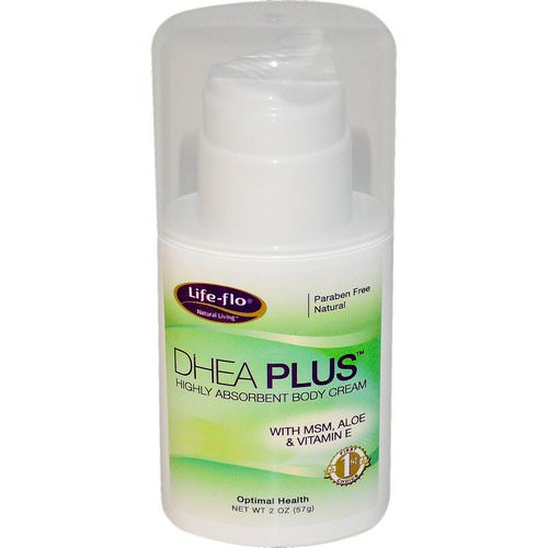 Life-flo, DHEA Plus, Highly Absorbent Body Cream, 2 oz (57 g) فوائد