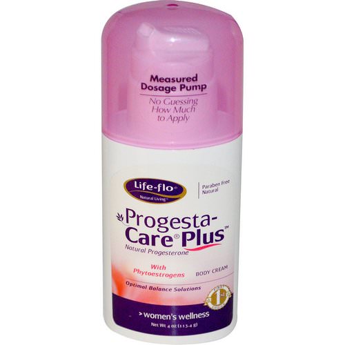 Life-flo, Progesta-Care Plus, Body Cream, 4 oz (113.4 g) فوائد