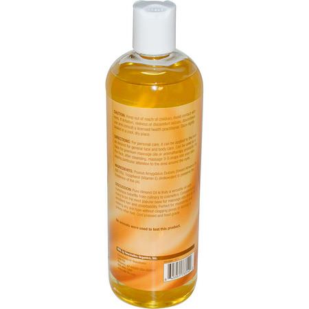 Life-flo, Pure Almond Oil, Skin Care, 16 fl oz (473 ml):زي,ت ال,جه, الكريمات
