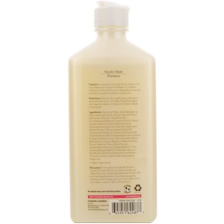 Life-flo, Keratin Sleek Shampoo, All Hair Types, Apricot, 14.5 fl oz (429 ml):شامب, العناية بالشعر