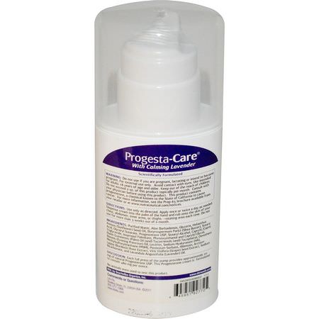 Life-flo, Progesta-Care Body Cream, with Calming Lavender, 4 oz (113.4 g):منتجات البر,جستر,ن, صحة المرأة
