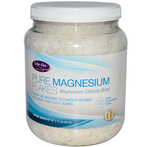 Life-flo, Pure Magnesium Flakes, Magnesium Chloride Brine, 2.75 lb (44 oz) فوائد