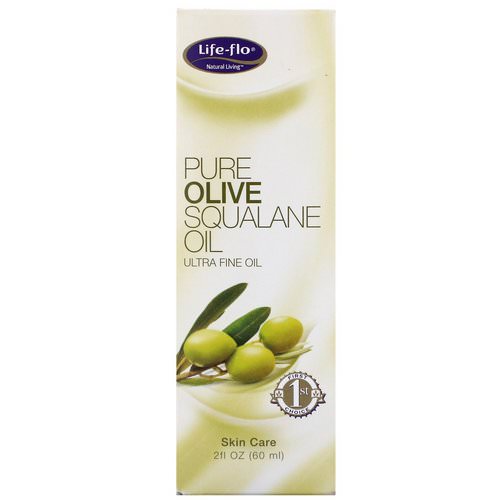 Life-flo, Pure Olive Squalane Oil, 2 fl oz (60 ml) فوائد