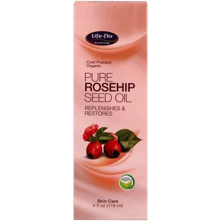 Life-flo, Pure Rosehip Seed Oil, Skin Care, 4 fl oz (118 ml):فر,ة الرأس, العناية بالشعر