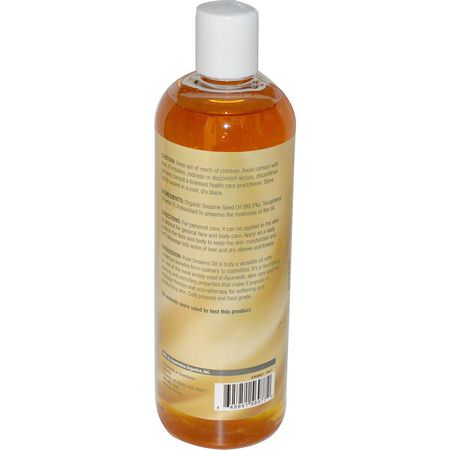 Life-flo, Pure Sesame Oil, Skin Care, 16 fl oz (473 ml):زي,ت الناقل, الزي,ت العطرية