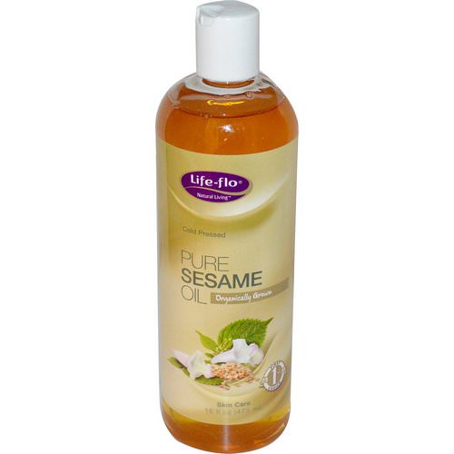 Life-flo, Pure Sesame Oil, Skin Care, 16 fl oz (473 ml) فوائد