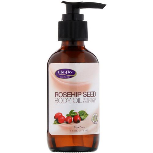 Life-flo, Rosehip Seed Body Oil, Skin Care, 4 fl oz (118 ml) فوائد