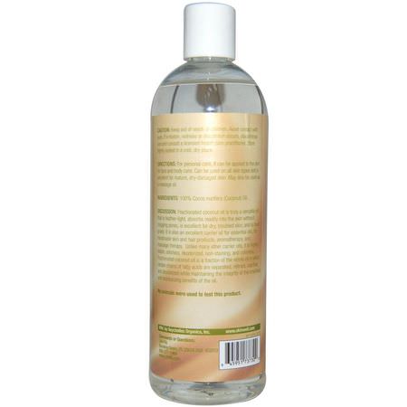Life-flo, Skin Care, Fractionated Coconut Oil, 16 fl oz (473 ml):زي,ت ال,جه, الكريمات