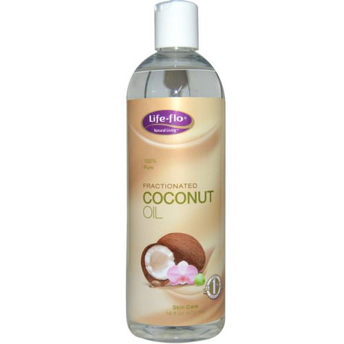 Life-flo, Skin Care, Fractionated Coconut Oil, 16 fl oz (473 ml) فوائد