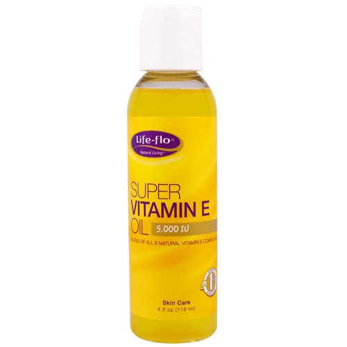 Life-flo, Super Vitamin E Oil, 5,000 IU, 4 fl oz (118 ml) فوائد