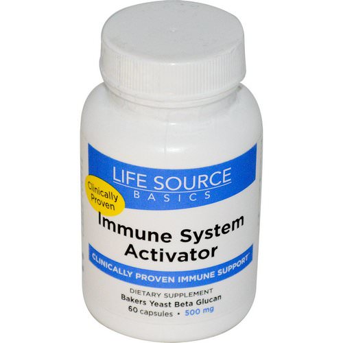 Life Source Basics (WGP Beta Glucan), Immune System Activator, 500 mg, 60 Capsules فوائد