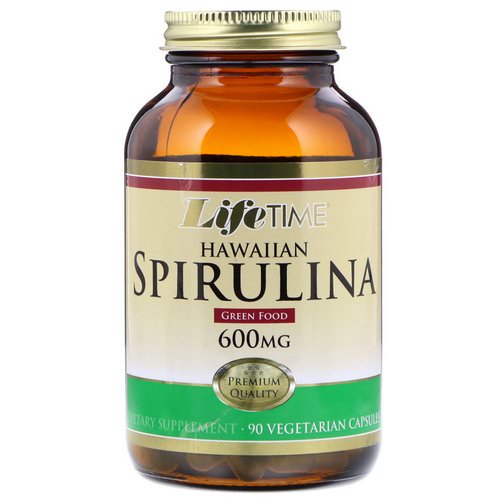 LifeTime Vitamins, Hawaiian Spirulina, 600 mg, 90 Vegetarian Capsules فوائد
