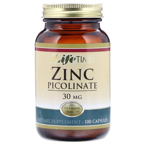 LifeTime Vitamins, Zinc Picolinate, 30 mg, 100 Capsules فوائد