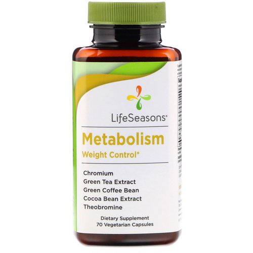 LifeSeasons, Metabolism, Weight Control, 70 Vegetarian Capsules فوائد