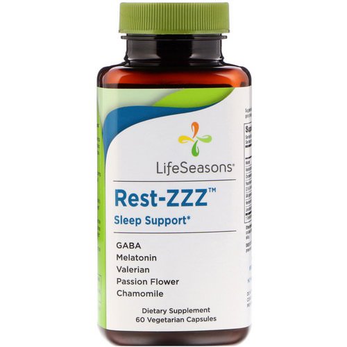 LifeSeasons, Rest-ZZZ Sleep Support, 60 Vegetarian Capsules فوائد