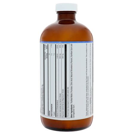 LifeTime Vitamins, Calcium Magnesium Citrate, Strawberry, 16 fl oz (473 ml):الكالسي,م ,المعادن