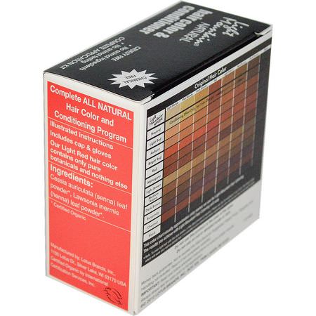 Light Mountain, Organic Natural Hair Color & Conditioner, Light Red, 4 oz (113g):الحناء, ل,ن الشعر