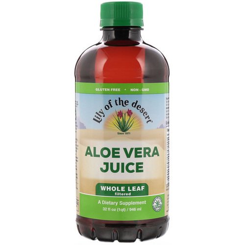Lily of the Desert, Aloe Vera Juice, Whole Leaf Filtered, 32 fl oz (946 ml) فوائد