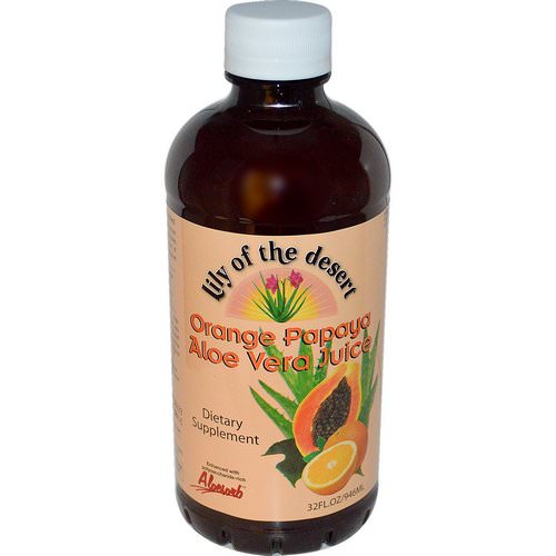 Lily of the Desert, Orange Papaya Aloe Vera Juice, 32 fl oz (946 ml) فوائد