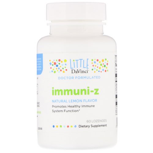 Little DaVinci, Immuni-Z, Natural Lemon, 60 Lozenges فوائد