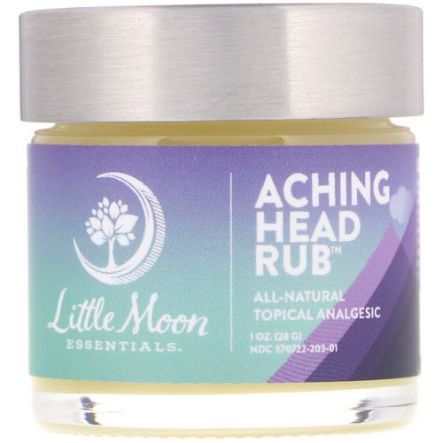 Little Moon Essentials, Aching Head Rub, All-Natural Topical Analgesic, 1 oz (28 g) فوائد