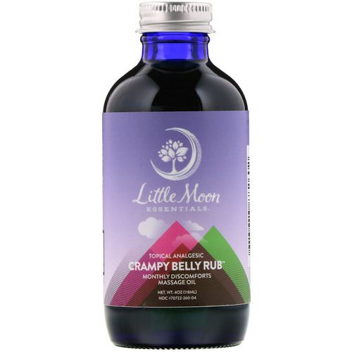 Little Moon Essentials, Crampy Belly Rub, Massage Oil, 4 oz (118 ml) فوائد