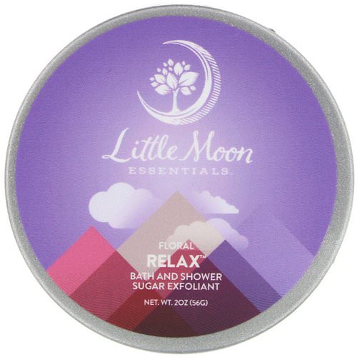 Little Moon Essentials, Relax, Floral Bath and Shower Sugar Exfoliant, 2 oz (56 g) فوائد