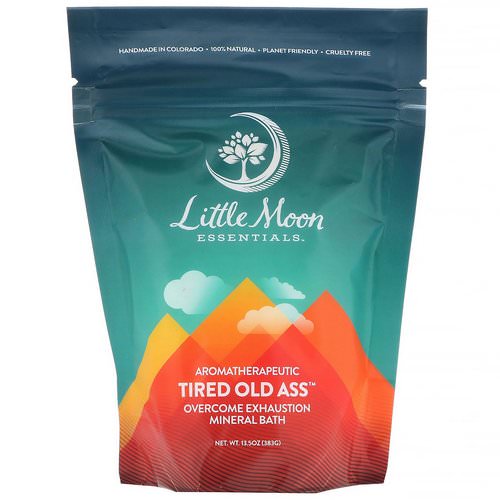 Little Moon Essentials, Tired Old Ass, Overcome Exhaustion Mineral Bath, 13.5 oz (383 g) فوائد